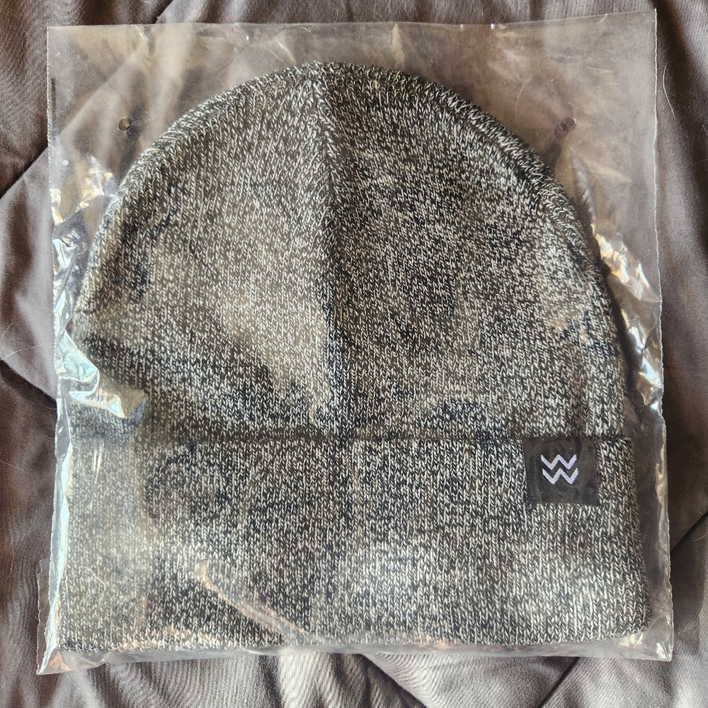 Wren Black and Gray Knit Beanie
